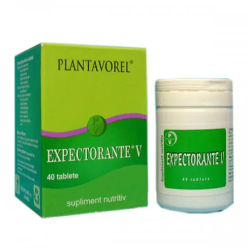 Expectorante V, 40 tablete, Plantavorel