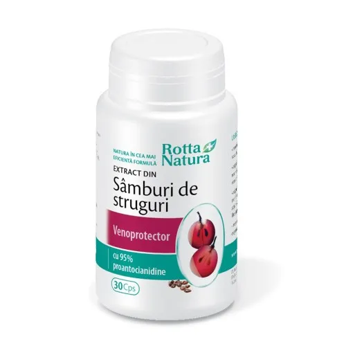 Extract din samburi de struguri, 30 capsule, Rotta Natura