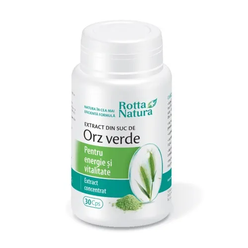 Extract din suc de Orz Verde, 30 capsule, Rotta Natura
