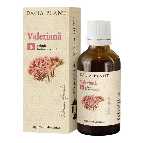 Tinctura de valeriana, 50ml, Dacia Plant