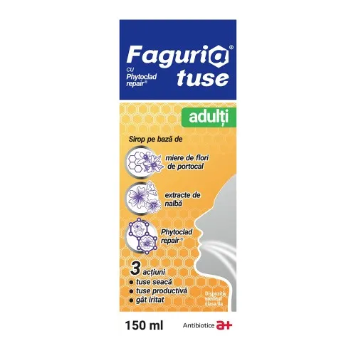 Sirop Tuse Adulti Faguria, 150ml, Antibiotice S.A.