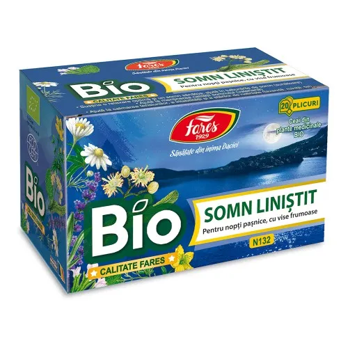 Ceai Somn Linistit Bio, 20 plicuri, Fares