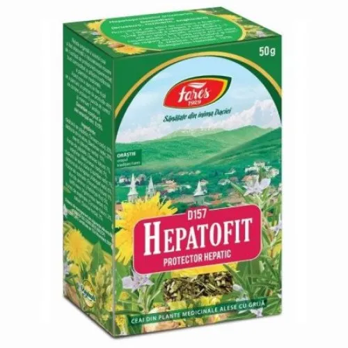 Ceai Hepatofit -vrac, 50g, Fares