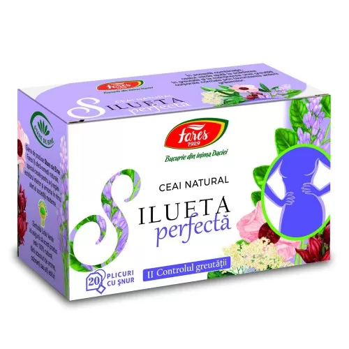 Ceai Silueta perfecta controlul greutatii, 20 plicuri, Fares