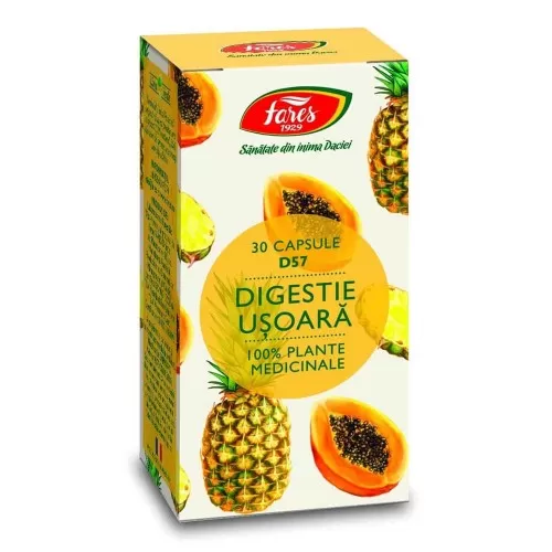 Digestie usoara, 30 capsule, Fares