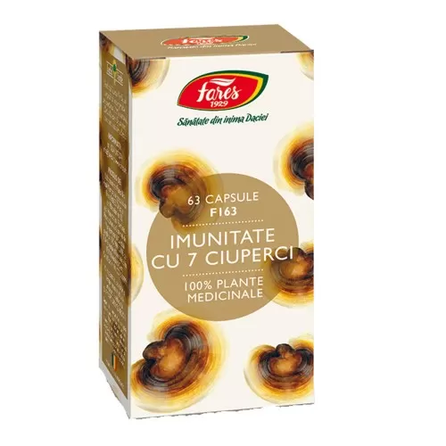 Imunitate cu 7 Ciuperc, 63 capsule, Fares