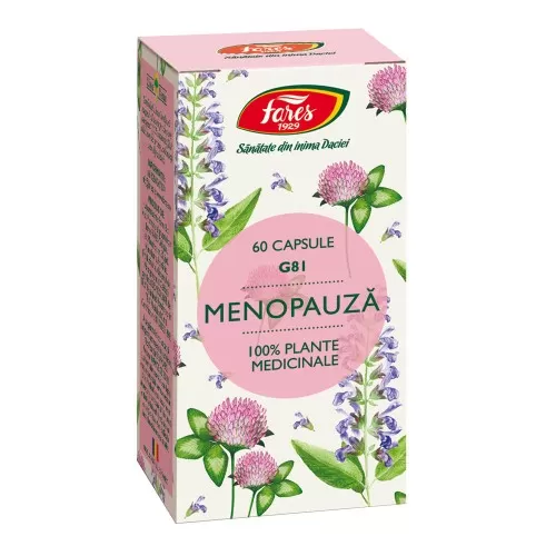 Menopauza G81, 60 capsule, Fares