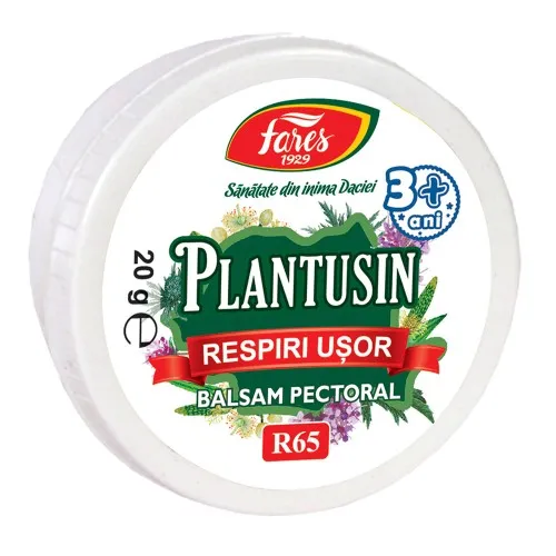Balsam pectoral Plantusin Respiri Usor R65, 20 g, Fares
