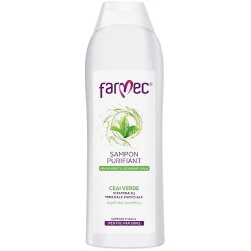 Sampon Purifiant cu Ceai Verde, 400ml, Farmec