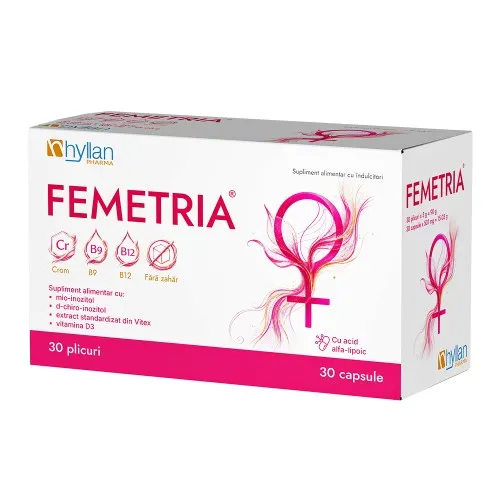 Femetria, 30 plicuri + 30 capsule, Hyllan