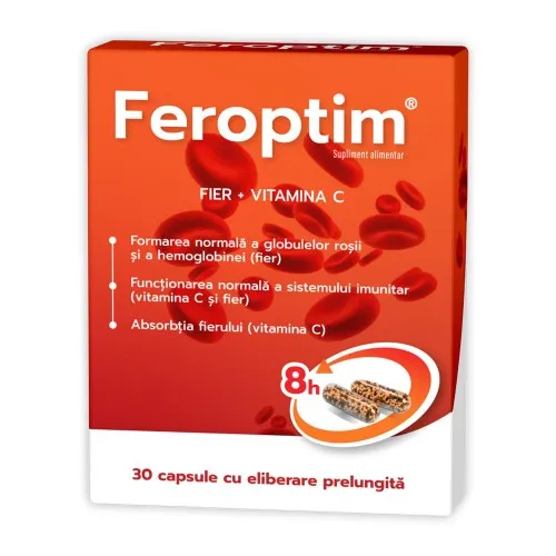 Feroptim, 30 capsule cu eliberare prelungita, Zdrovit