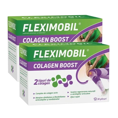 Fleximobil Colagen Boost, 30 plicuri (1+1 Pachet Promo), Fiterman