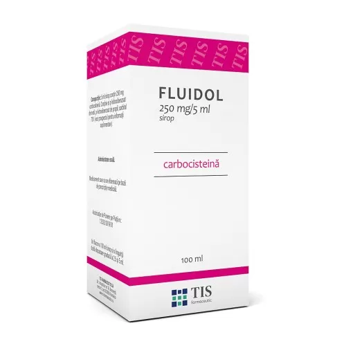 Fluidol sirop, 250ml/5ml, 100 ml, Tis Farmaceutic