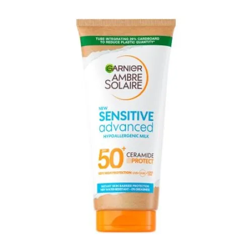 Lapte Protectie Solara SPF50+ Ambre Solaire Ceramide, 175ml, Garnier