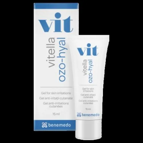 Gel anti-iritatii cutanate Vitella Ozo Hyal, 15 ml, Benemedo