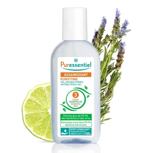Gel antibacterian de purificare cu 3 uleiuri esentiale, 80 ml, Puressentiel