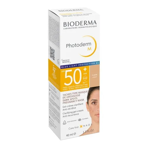 Gel-crema corectoare cu SPF50+ deschis Photoderm M, 40 ml, Bioderma