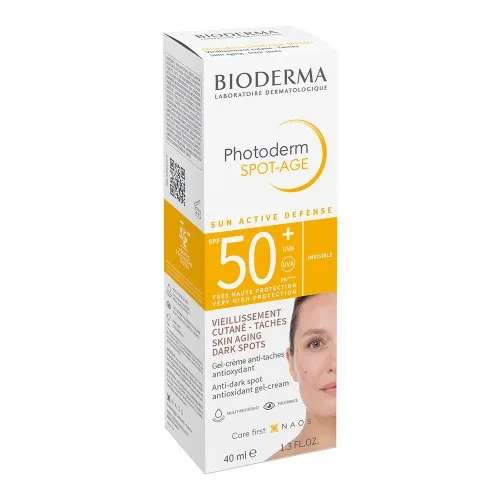 Gel-crema cu efect antioxidant impotriva petelor brune Photoderm Spot-Age, SPF 50+, 40 ml, Bioderma