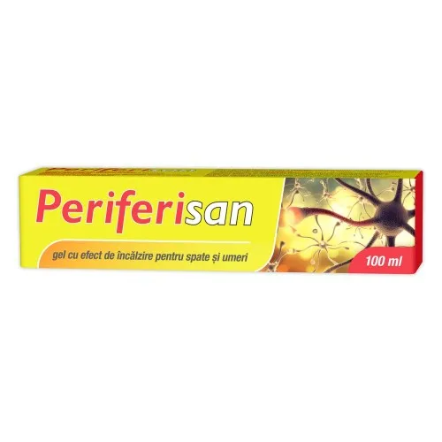 Gel cu efect de incalzire pentru spate si umeri Periferisan, 100 ml, Zdrovit