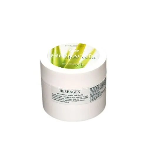 Gel hidratant cu extract de Aloe Vera, 150 ml, Herbagen