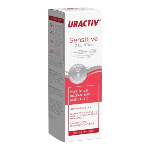 Gel Intim Sensitive, 200 ml, Uractiv