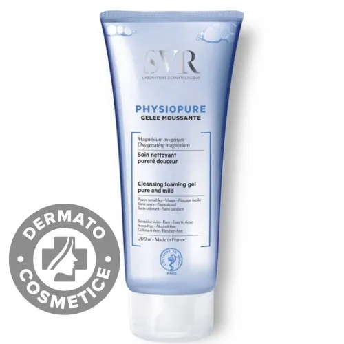 Gel spumant de curatare Physiopure, 200 ml, Svr