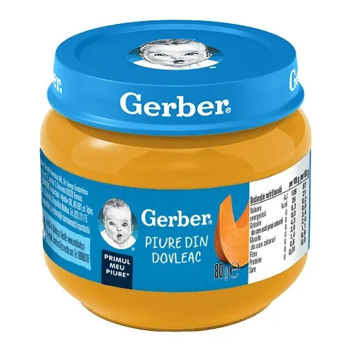 Piure de Dovleac Natural, 90g, Gerber