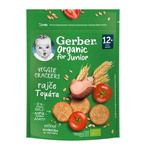 Biscuiti Vegetali cu Rosii Organic +12luni, 100g, Gerber