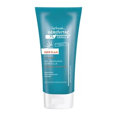 Gel reparator dupa plaja H3 Derma+, 150 ml, Gerovital