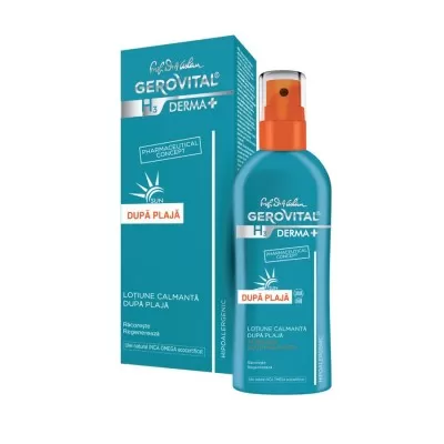Lotiune calmanta dupa plaja Gerovital H3 Derma+, 150 ml, Farmec