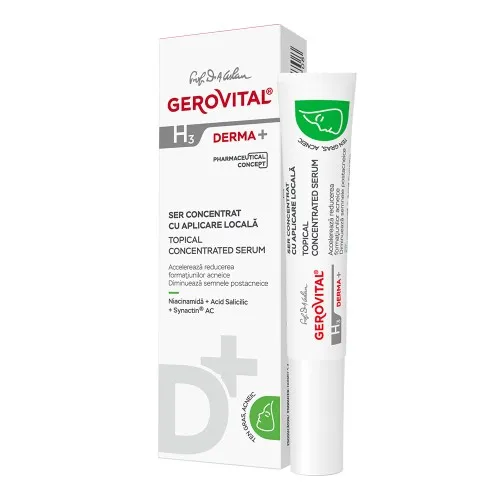 Ser concentrat cu aplicare locala H3 Derma, 15ml, Gerovital