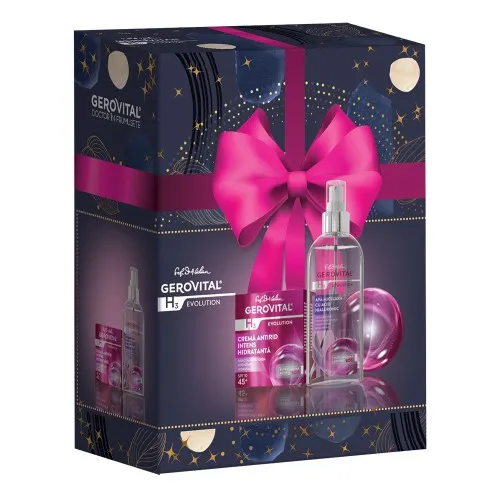 Pachet H3 Evolution Crema Antirid Intens Hidratanta, 50ml + Apa Micelara, 150ml, Gerovital