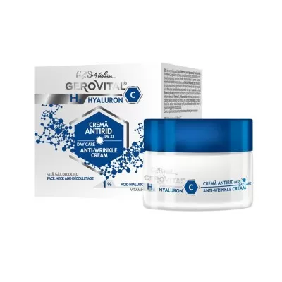 Crema antirid de zi H3 Hyaluron C, 50ml, Gerovital