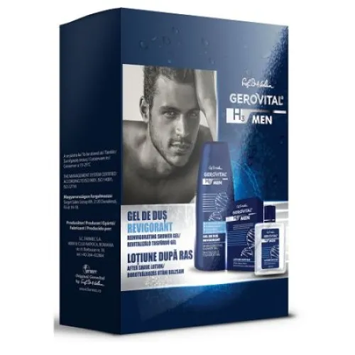 Gerovital H3 Men Gel de Dus x 400 ml + Lotiune dupa Ras x 100 ml