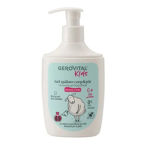 Gel Spalare Hydra Care Corp si Par, 300ml, Gerovital Kids