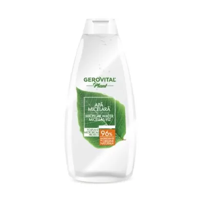 Apa micelara hidratanta cu flori de mac Plant, 400 ml, Gerovital