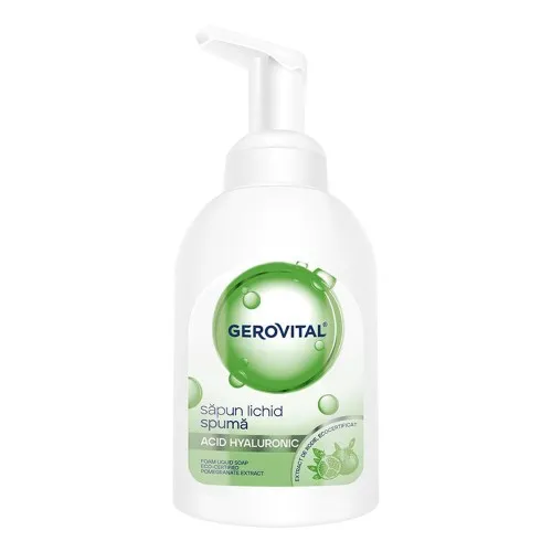 Sapun Lichid Spuma cu Acid Hialuronic, 300ml, Gerovital