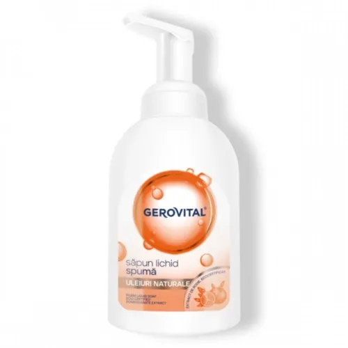 Gerovital Sapun Lichid Spuma cu Uleiuri Naturale x 300ml