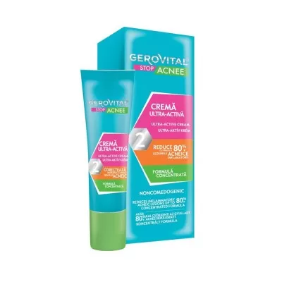 Crema ultra activa 2 Stop Acnee, 15ml, Gerovital