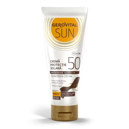 Crema protectie solara SPF 50 Sun, 100 ml, Gerovital