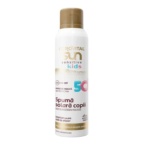 Spuma Protectie Solara SPF50 Kids Sensitive, 150ml, Gerovital