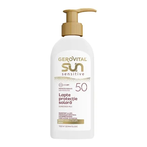 Lapte Protectie Solara SPF50 Sensitive, 200ml, Gerovital