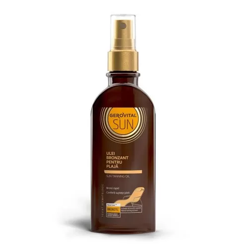 Ulei bronzant pentru plaja Sun, 150 ml, Gerovital