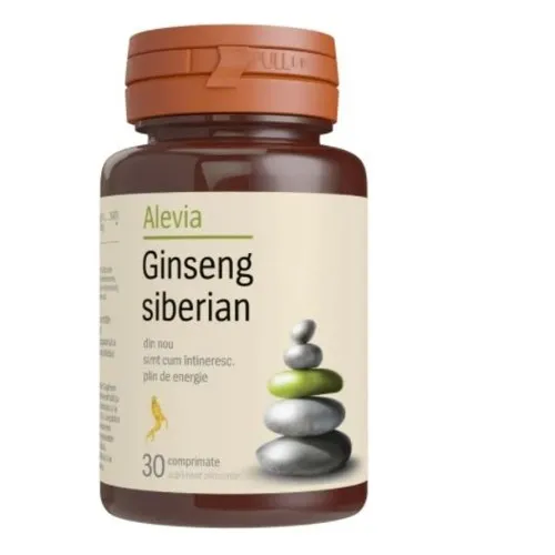 Ginseng siberian, 30 comprimate, Alevia