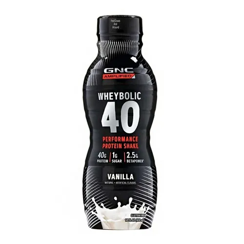 Shake Proteic RTD cu Aroma de Vanilie, Wheybolic 40, 414 ml, GNC AMP