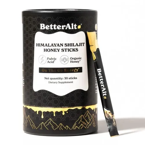 Pliculete de Shilajit din Himalaya si Miere cu 75% Acid Fulvic, 30 pliculete, GNC