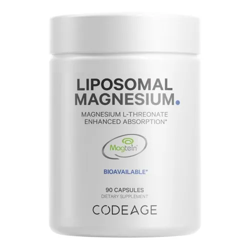 Magneziu L-Treonat Liposomal cu Fosfolipide - Formula Avansata pentru Absorbtie Superioara, 90 capsule, GNC