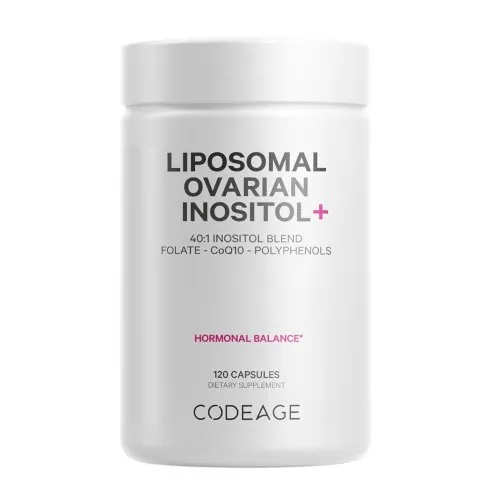 Codeage Liposomal Ovarian Inositol+, Myo-Inozitol Ovarian cu Coenzima Q10, 120 capsule, GNC