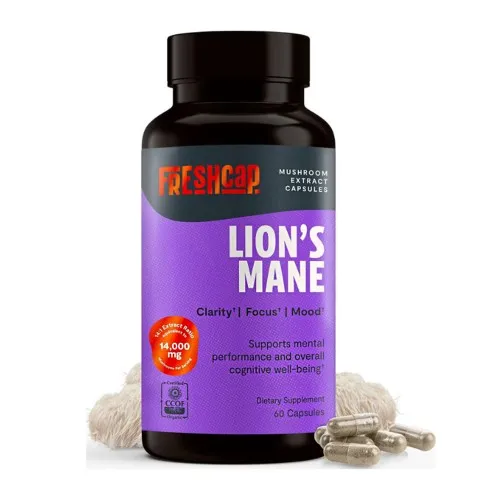 Ciuperca Coama Leului pentru claritate mentala, focus si sustinere cognitiva, 1000 mg, 60 cps, GNC FreshCap