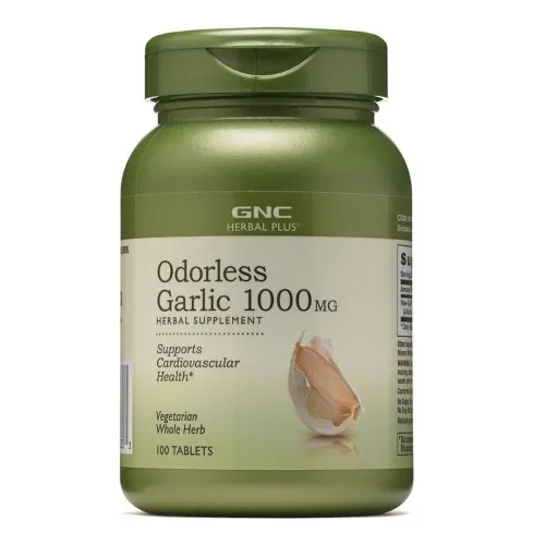GNC Herbal Plus Odorless Garlic 1000mg, 100 tablete